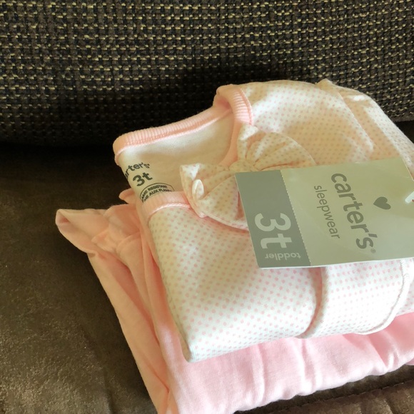 NWT Pink Polkadots Carter’s Sleepwear set 3T - Picture 6 of 6